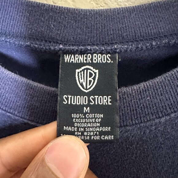 VTG Warner Bros Looney Tunes Tweety Men M Bird Sylvester Graphic T Shirt Blue - Picture 6 of 9